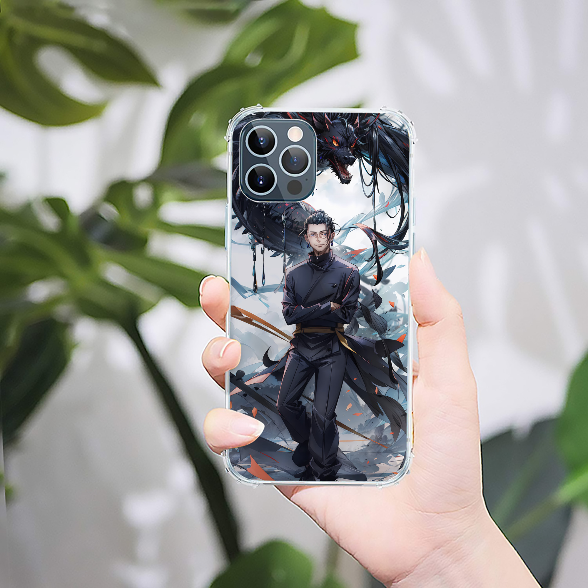（画像用） 呪術廻戦 Jujutsu Kaisen 【iPhone 12シリーズ対応】透明スマホケース（クリアソフトケース）